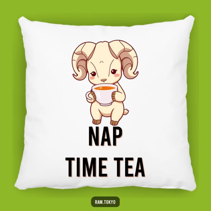 Funny Bowing Ram Pillow: Cuddle with Kindness: A Polite Ram's Soft Embrace!