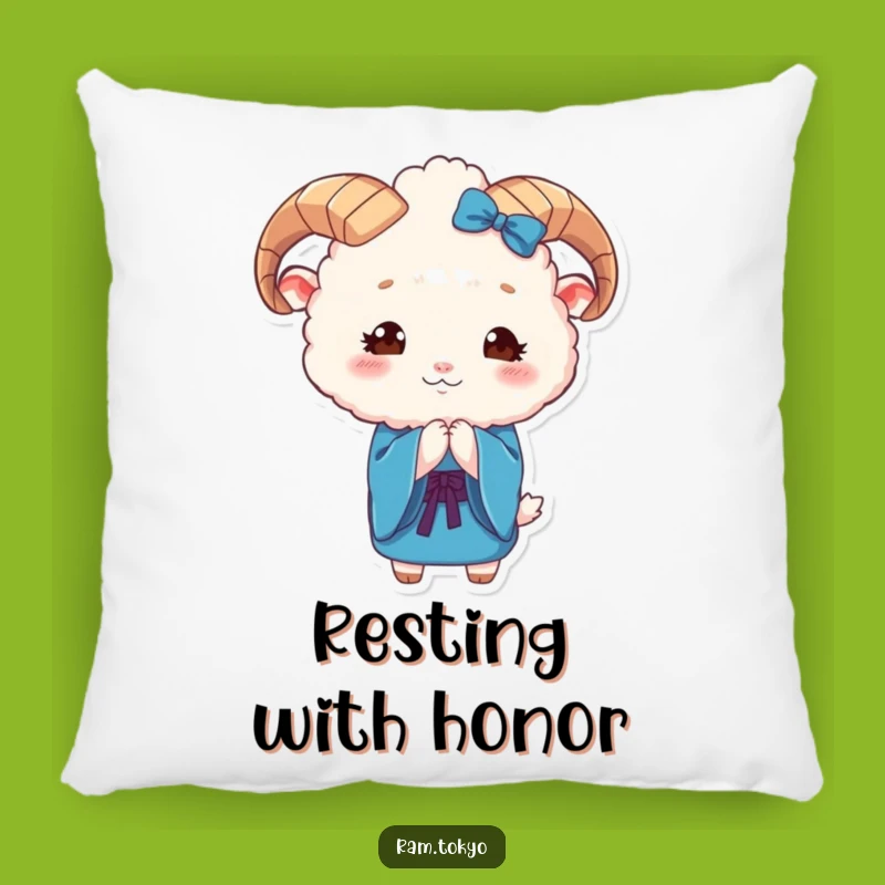 Funny Ram Kimono Pillow: Comfy Cute Fluffy Animal Cushion