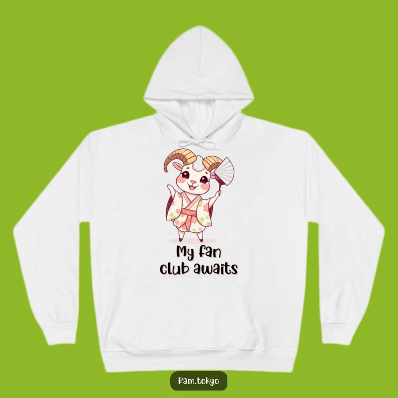Funny Ram in Floral Kimono Hoodie - Cozy and Hilarious Gift