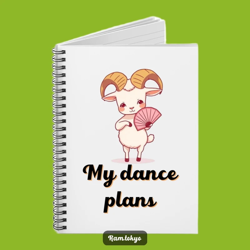 Funny Ram Fan Dance Notebook: Capture Your Thoughts with Tiny Dancer's Elegance!