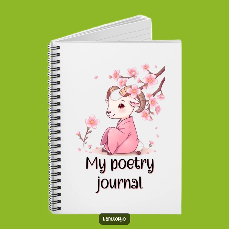 Funny Serene Ram Kimono Notebook: Capture Thoughts with Nature's Peace