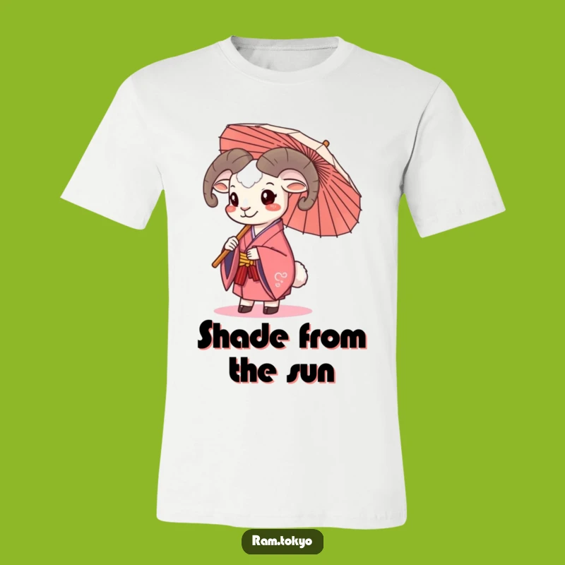 Funny Kimono Ram T-Shirt: Joyful Umbrella Holder Gift for Fun